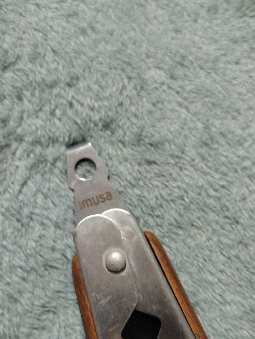 Imusa Stainless Steel Tongs with Brown Handles